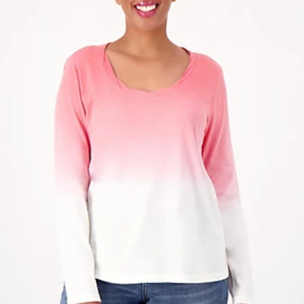 Candace Cameron Bure The Ocean Dipped Long-Sleeve Tee